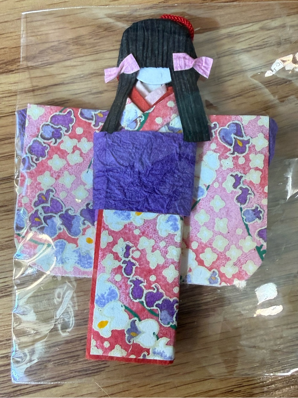 Shiori Ningyō (しおり人形), Chiyogami doll. which translates directly to "bookmark do